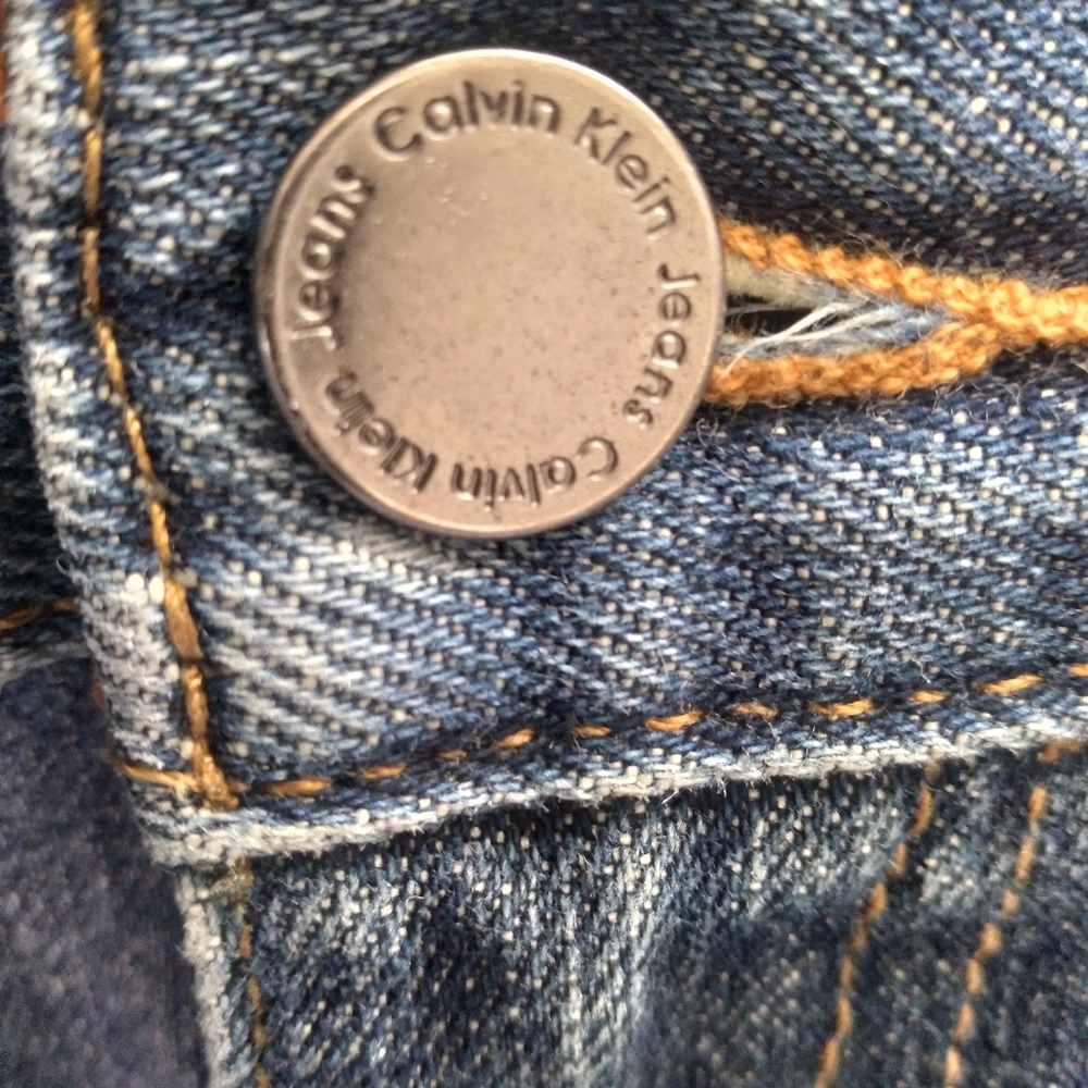 Calvin Klein Women's Medium Wash Denim Flare Jeans Size- 8 - Picture 10 of 10